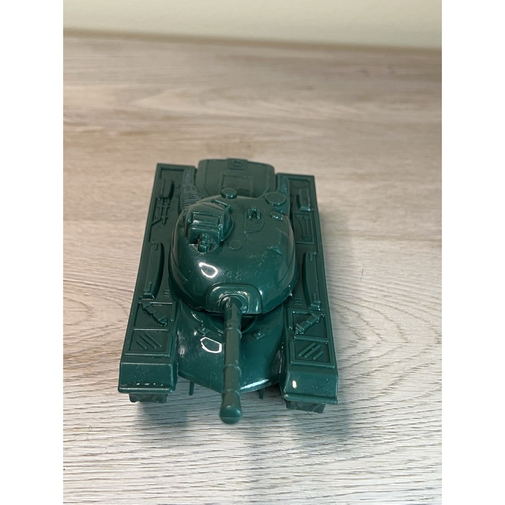 VTG 1960s Tim Mee Green Plastic M48 Patton Tank Army Military Vehicle Toy